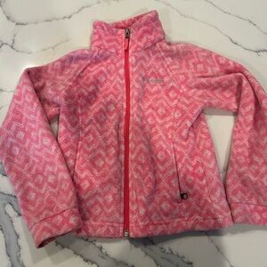 Columbia Pink Patterned Kids Sweatshirt